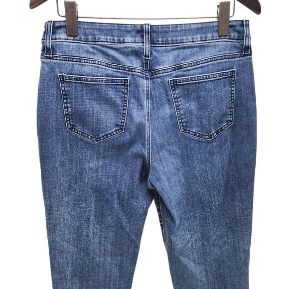 Chico's So Slimming Girlfriend Crops Jeans Women's‎ Size 10 Blue Medium Wash - Picture 6 of 10